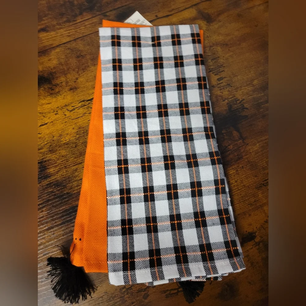 Halloween kitchen towels Orange Magic potion